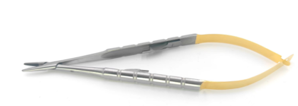 NK36-12 持針鉗 顯微鉗 鑲嵌 直16cm-Castroviejo Surgery TC, str 16cm