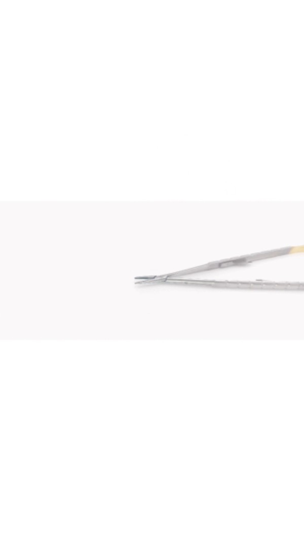 NK36-12 持針鉗 顯微鉗 鑲嵌 直16cm-Castroviejo Surgery TC, str 16cm