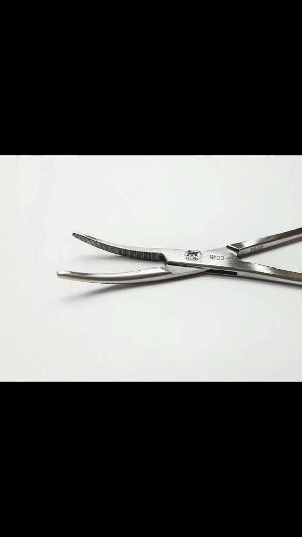 NK23-02 止血鉗 彎12cm-Haemostatic Forceps