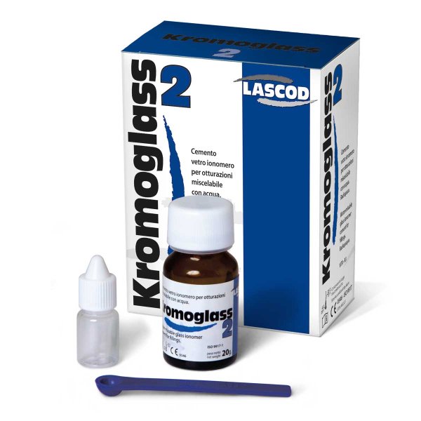 萊斯卡 Kromoglass 3 玻璃離子水門汀(單粉/單液瓶)-Glass Ionomer Cement (Powder 35g+Liquid bottle)