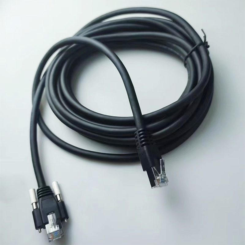 工業相機拖鏈網線千兆網絡帶螺絲固定