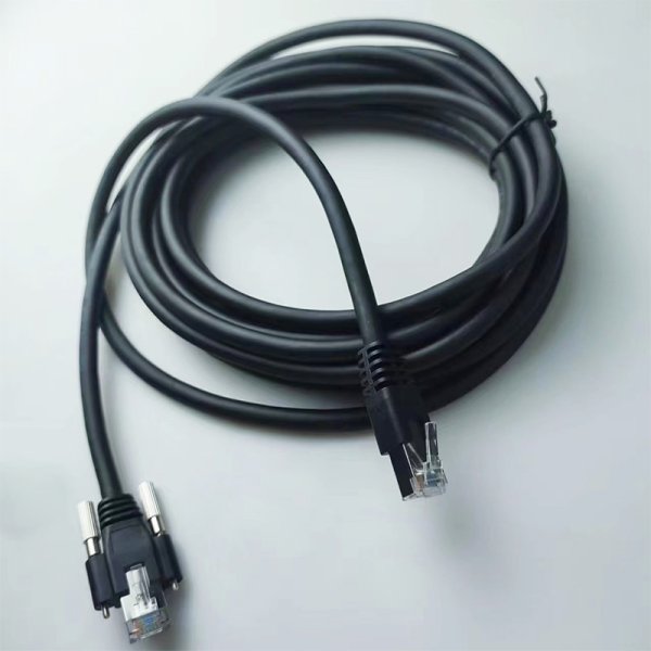 工業相機拖鏈網線千兆網絡帶螺絲固定