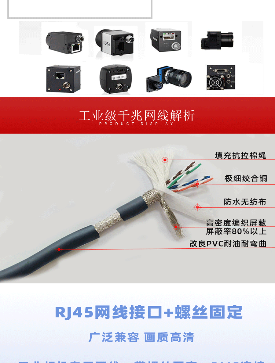 工業(yè)相機網(wǎng)線