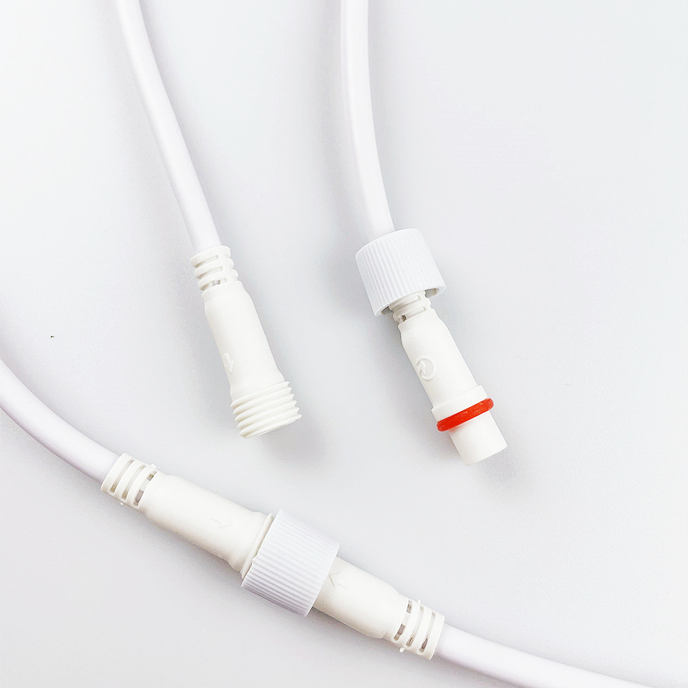 led戶外燈防水連接器對插線