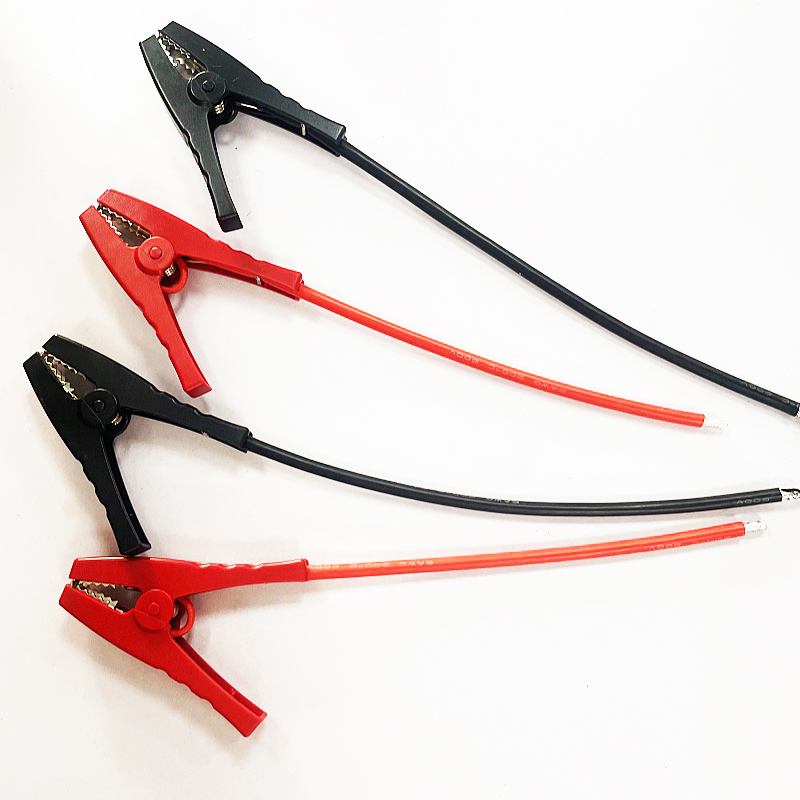 鱷魚夾啟動電源搭火線帶0.35米8AWG特軟硅膠線