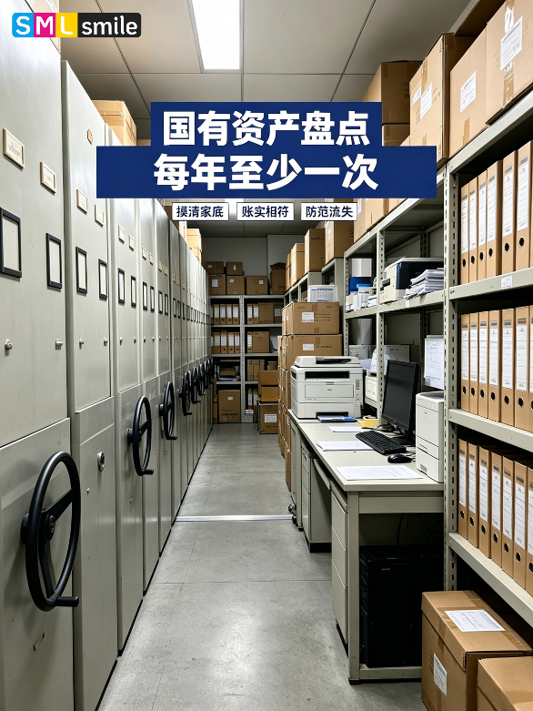 条例写得很清楚：国有资产每年至少盘点一次