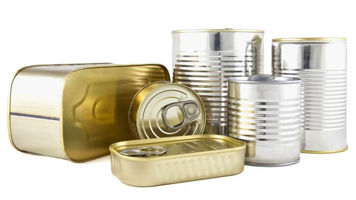 Metal packaging can containers