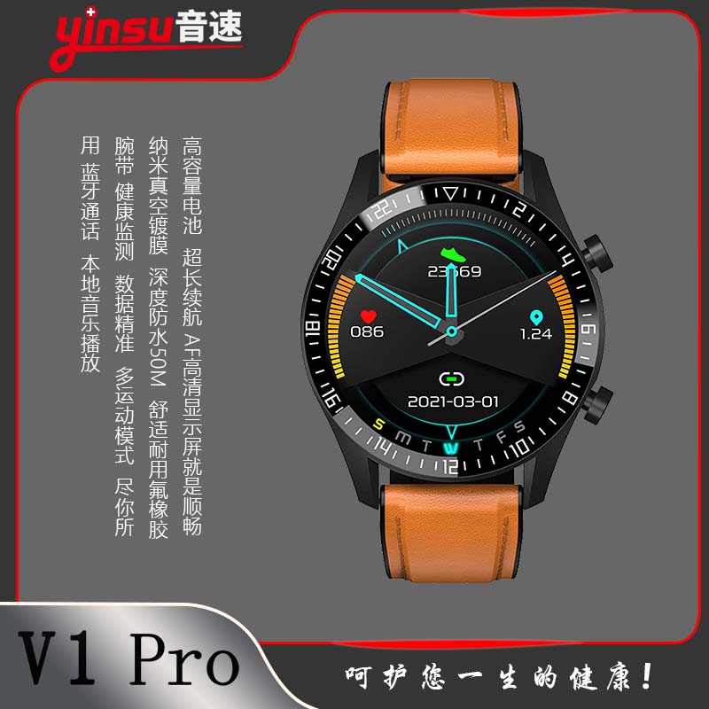 V1 PRO 棕-4G手表