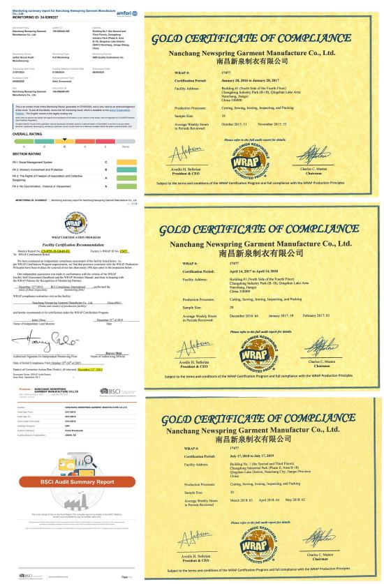 Certifications