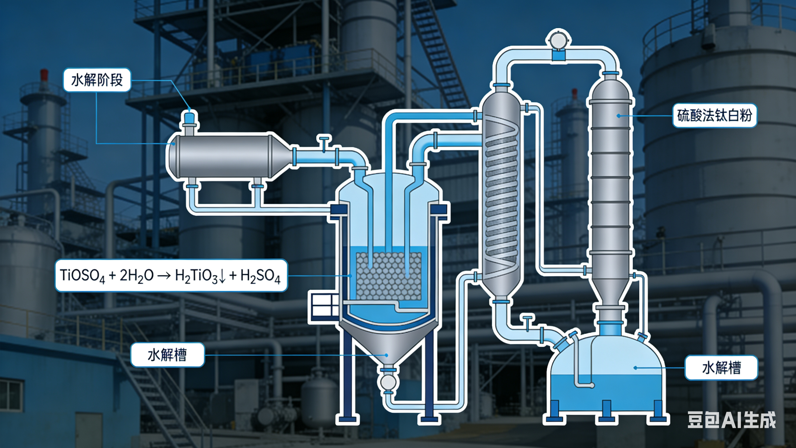 硫酸法鈦白粉生產(chǎn)原理是什么？恒澤化工帶你一文讀懂生產(chǎn)工藝