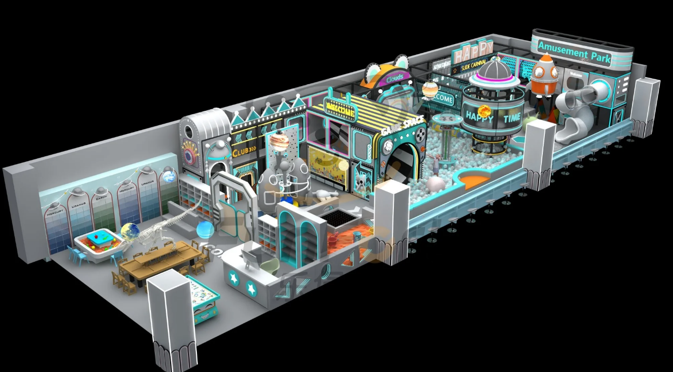 Future technology theme indoor playground