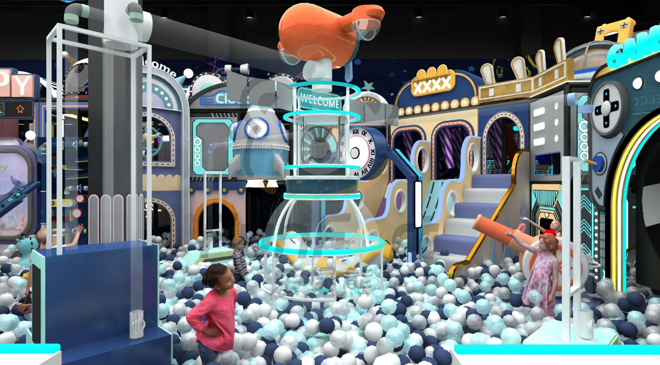 Space science fiction theme indoor playground Space science fiction theme indoor playground