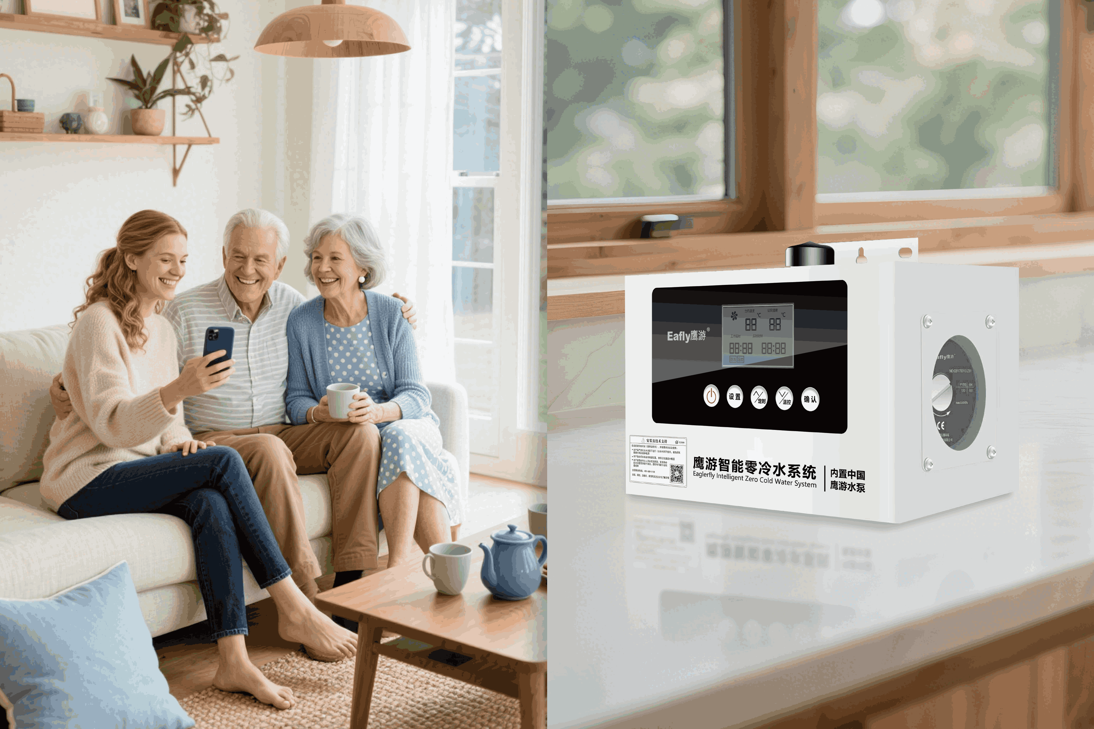 鷹游智慧用水系統：給父母貼心的“熱水守護”