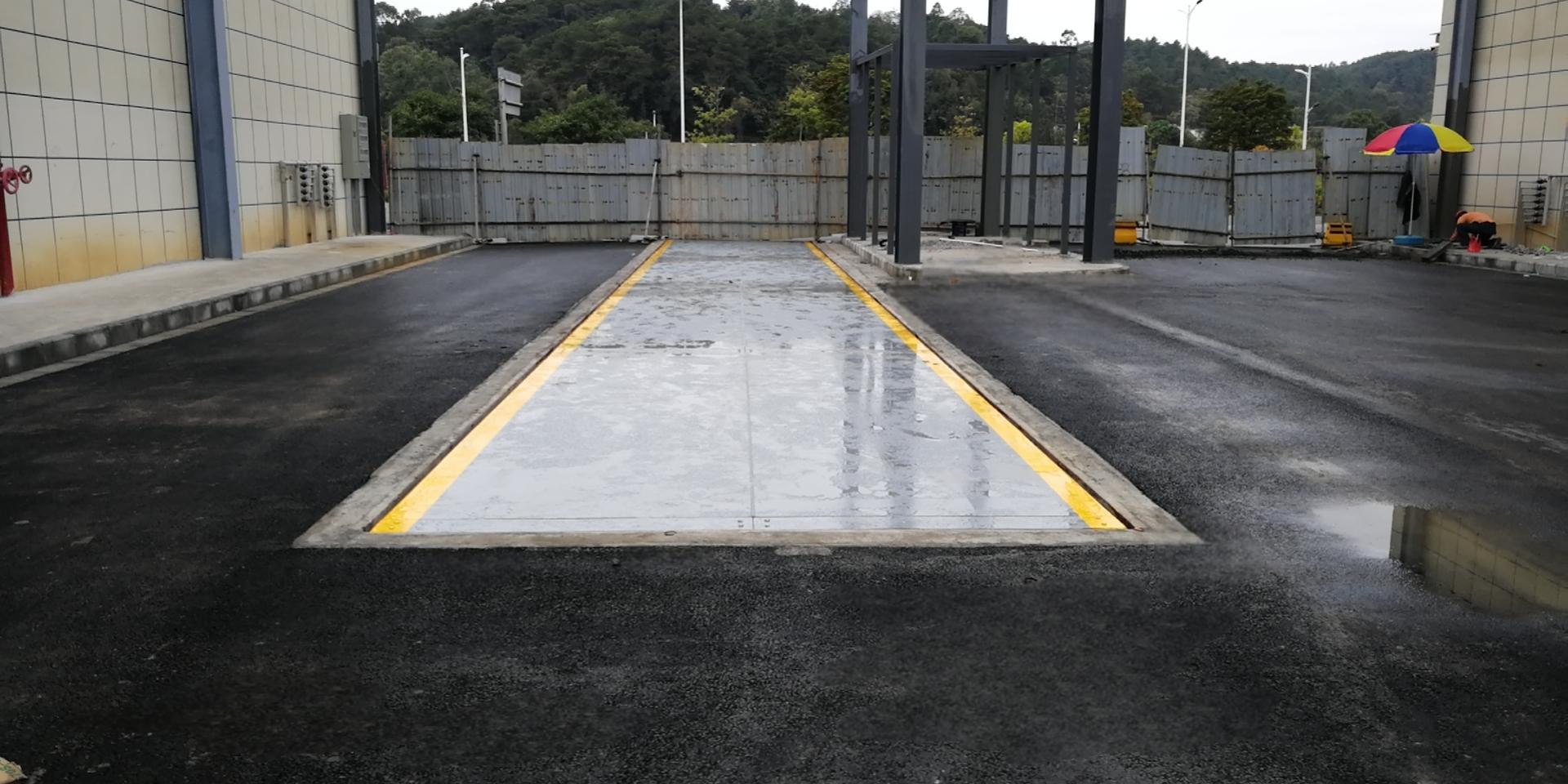 中建一局广州项目地磅安装现场