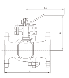 Pneumatic Three Piece Welded Ball Valve