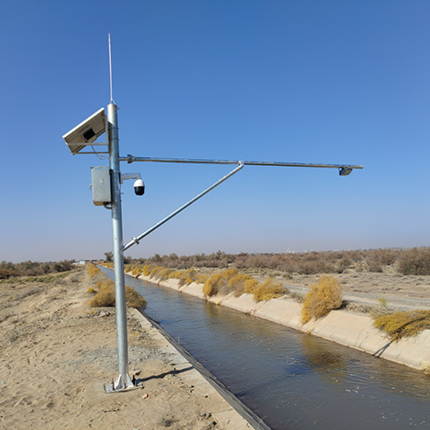 湖北某區明渠流量監測案例