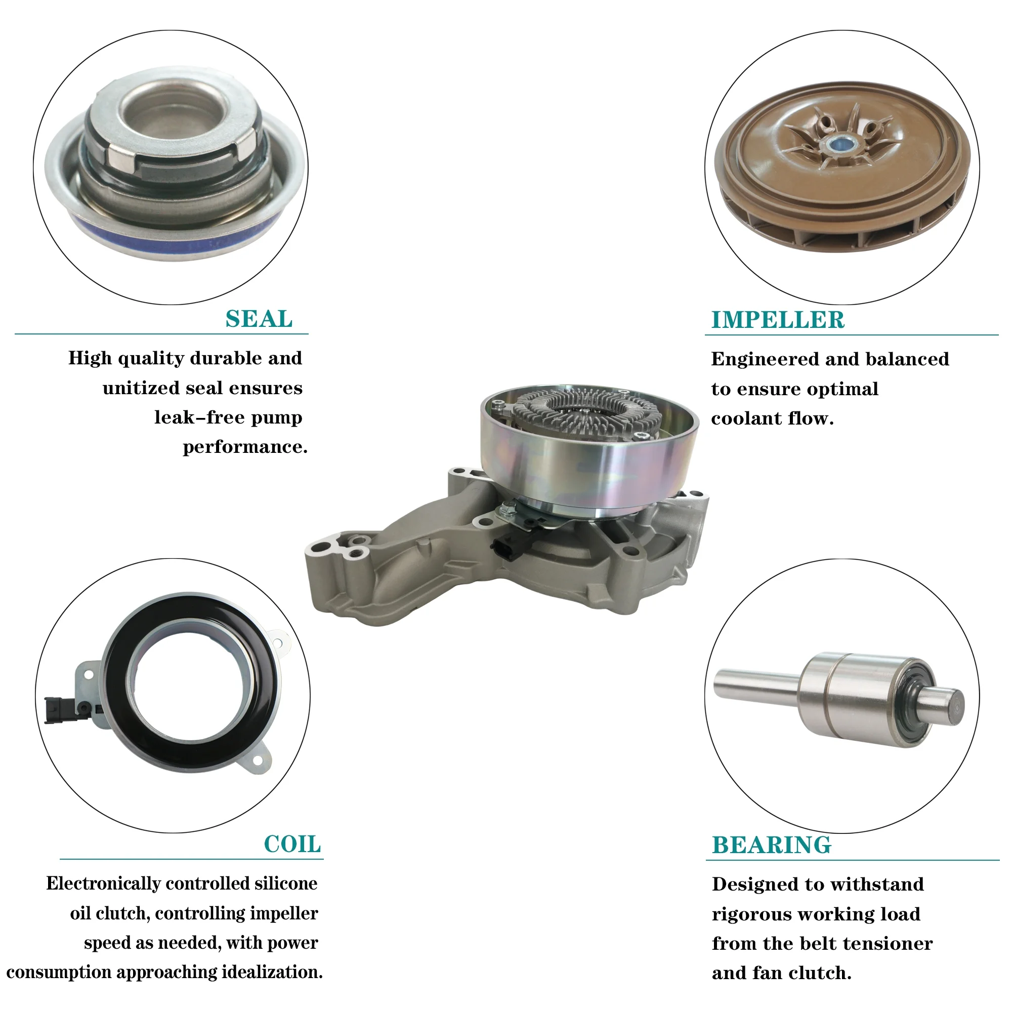 YINYI AUTO PARTS: Quality-WP0158 Water Pump for VOLVO VN VHD D9 D11D13 ...