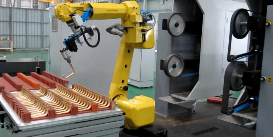 東莞直銷全自動(dòng)打磨機(jī)器人工作站產(chǎn)品介紹 廣東利迅達(dá)機(jī)器人系統(tǒng)股份供應(yīng)