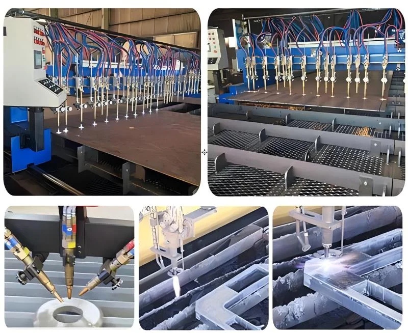 CNC Multi-head Vertical Strip Flame Cutting Machine show