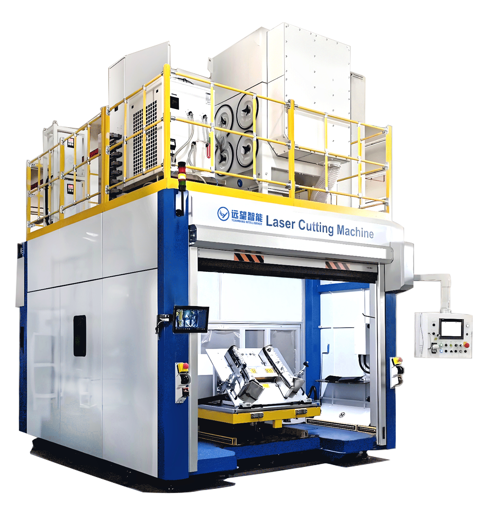 雙機(jī)器人激光切割機(jī)：汽車內(nèi)飾異形布料高精度加工