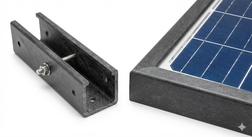 Polyurethane FRP Solar Panel Frames | PU Pultrusion Resin for PV Frames