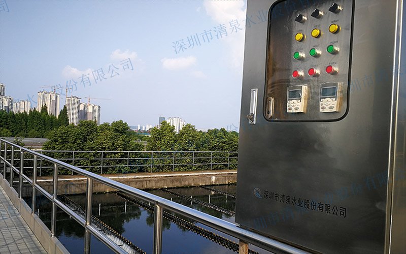 眉山市城市污水处理厂滤池区域实拍