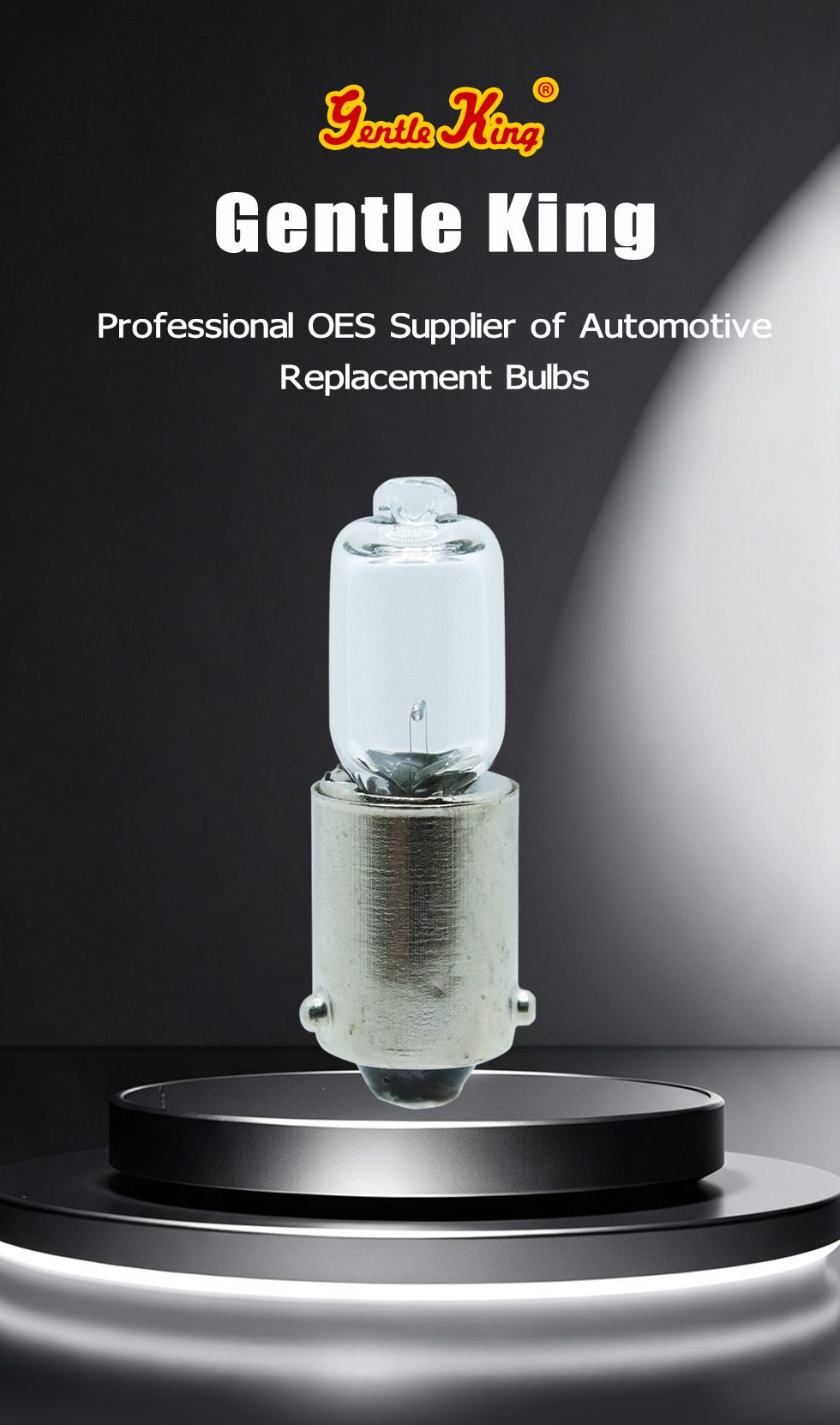 H6W Halogen Automotive Bulb, Gentle King Car Interior & Exterior Replacement Lamp