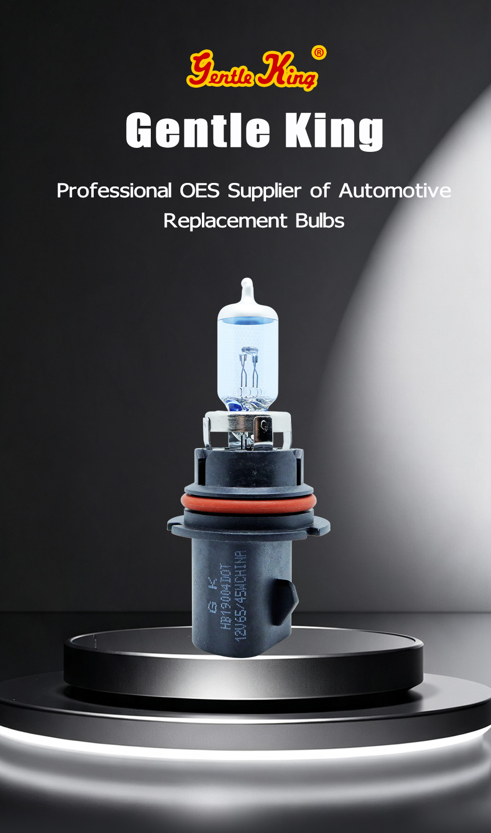Gentle King HB1 9004 Halogen Headlight Bulb HL249004C2