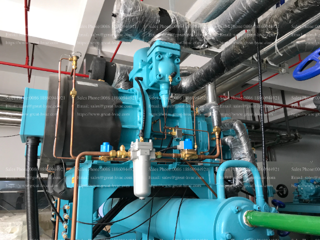 山东能源碳捕捉与封存比泽尔并联螺杆压缩机R507盐水机组