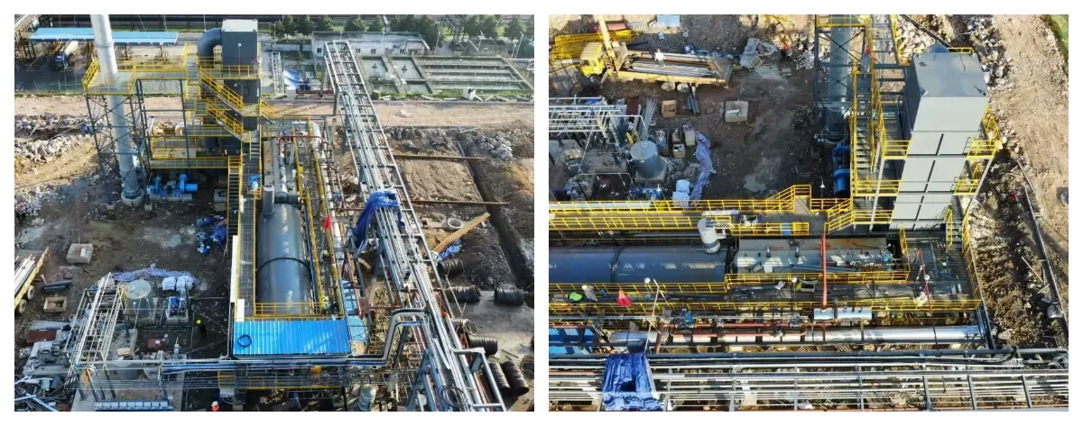 DMF supporting liquid waste gas incinerator project successfully completed