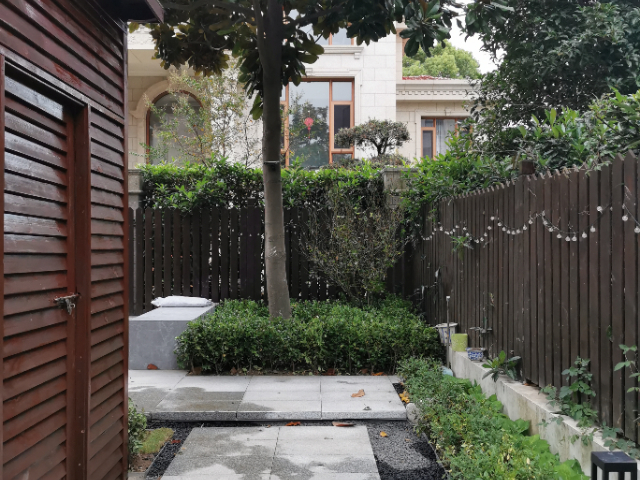 无锡私家别墅庭院花园景观工程,别墅庭院花园