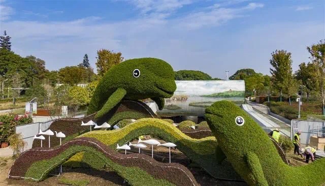 廣東公園立體綠雕按需定制