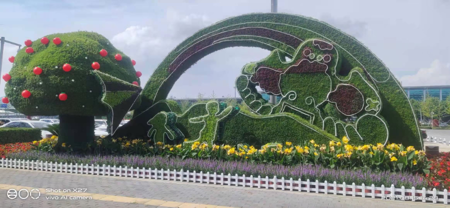 五色草立体绿雕定制,立体绿雕