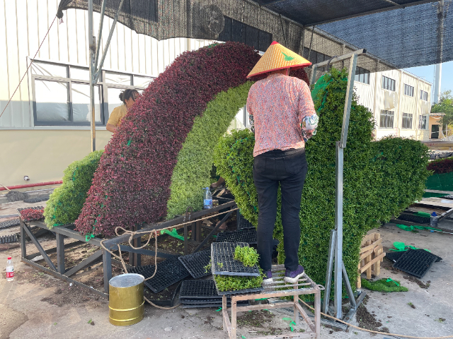 广东景区立体绿雕专业定制,立体绿雕