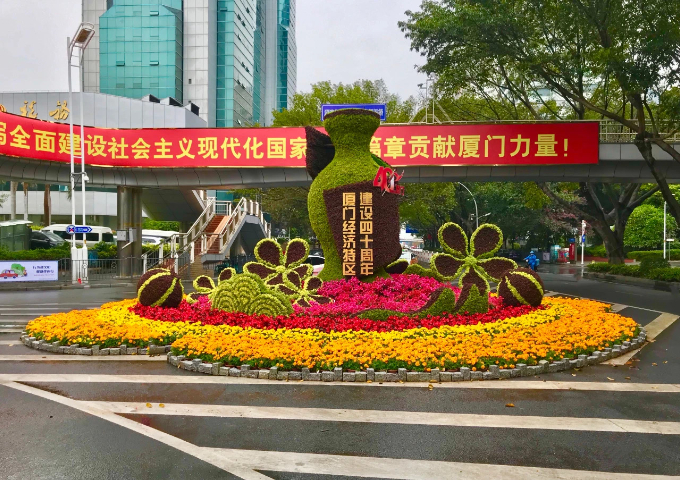 广东商场立体绿雕施工