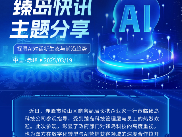 內(nèi)蒙古全域一站式人工智能運(yùn)營招商加盟 服務(wù)為先 赤峰臻島網(wǎng)絡(luò)科技供應(yīng)