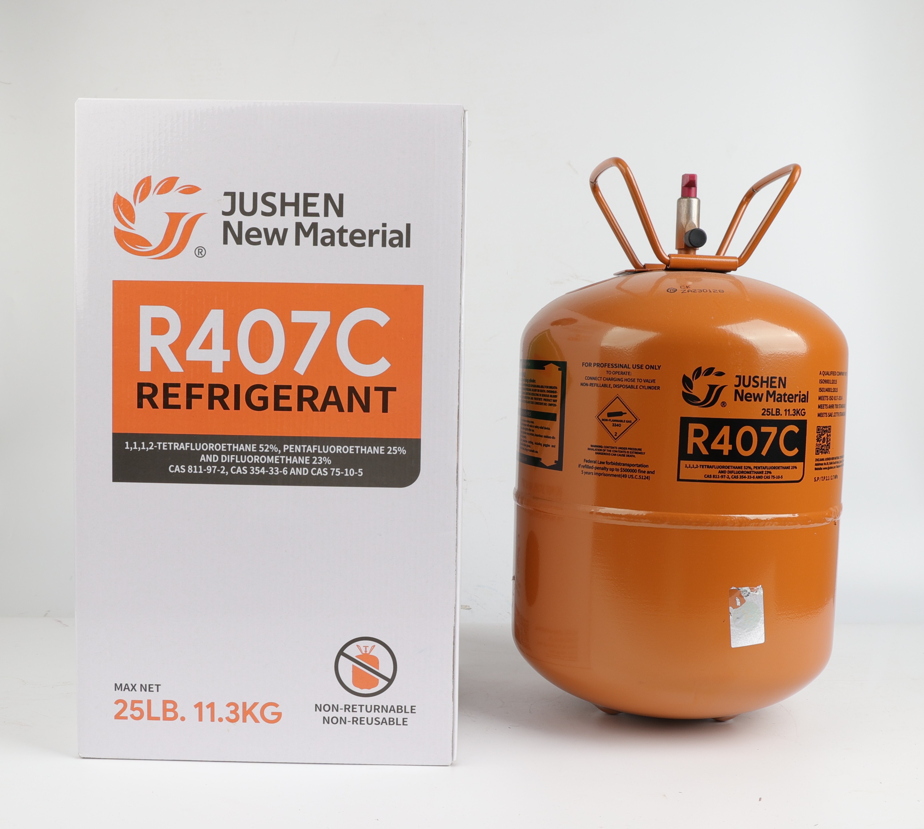 Replacing R22 With R407c Refrigerant Brand: Jushin Model: R407C_浙江巨申新材料科技有限公司