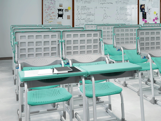 江西学生课桌椅生产 抱诚守真 中山市欧曼教育装备供应