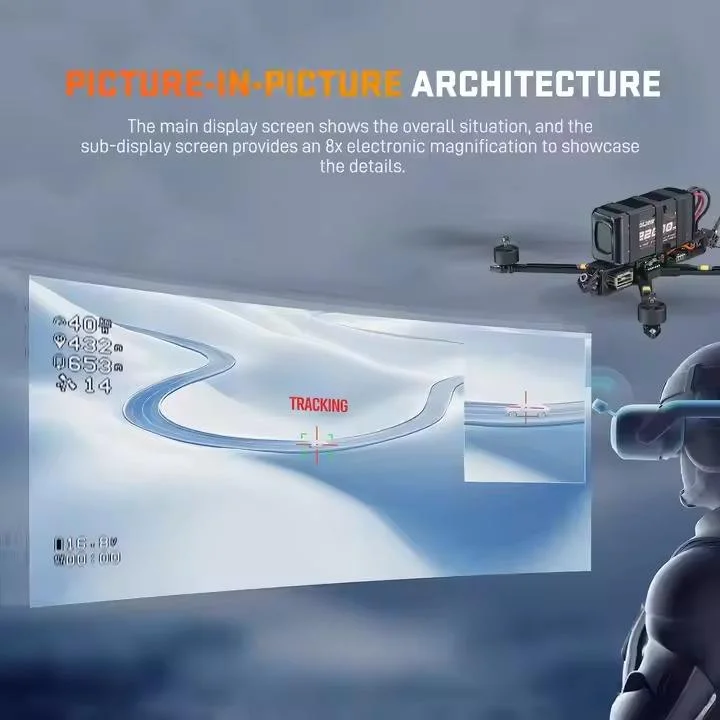 FPV AI Locking Tracking System Drone Thermal Dual Camera Target Lock ...