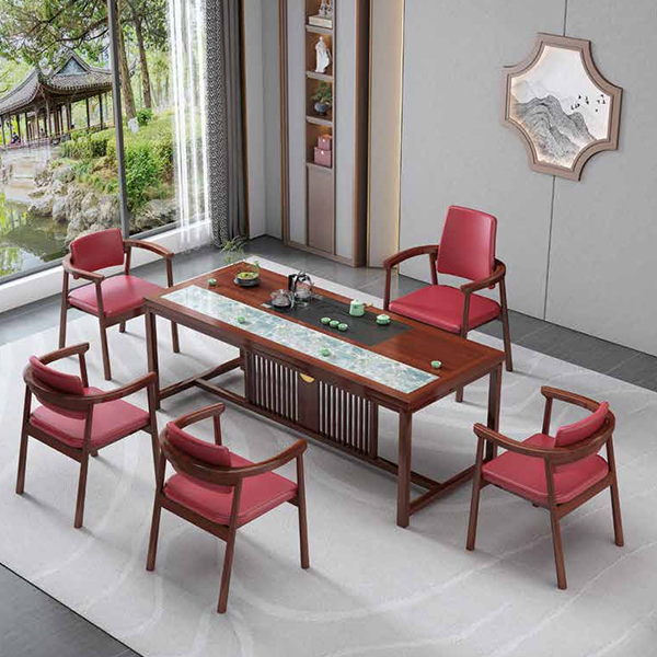 烏金木巖板茶桌