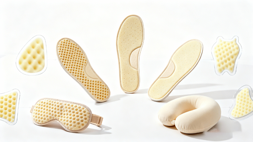 湖北國內天然橡膠制品定制鞋墊坐墊頸椎枕定制批發廠家