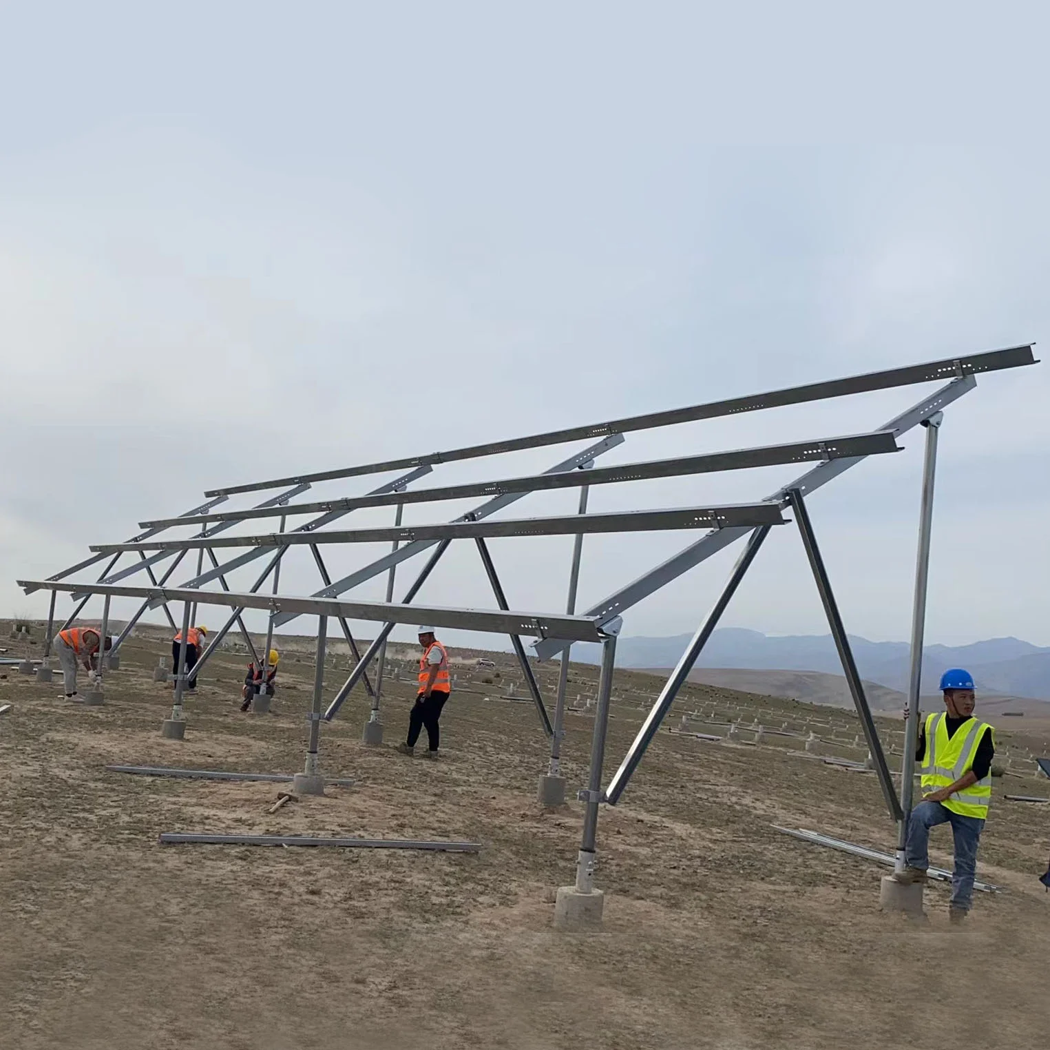 Low Cost Galvanized Steel 41*41mm Ground Roof Complete Parts Pv Solar ...