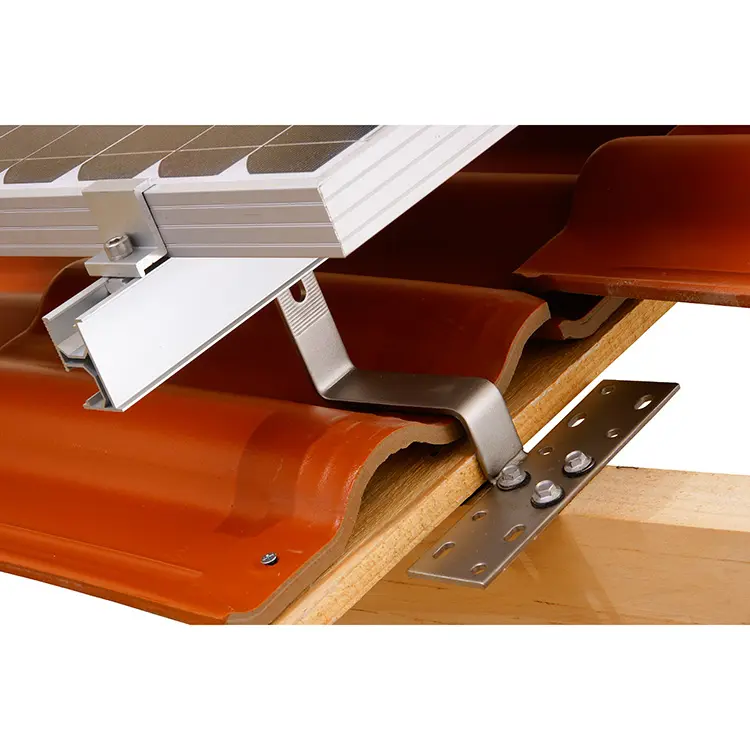 PV Short Aluminum Solar Mini Rail Bracket for Metal Roof Panels Easy ...