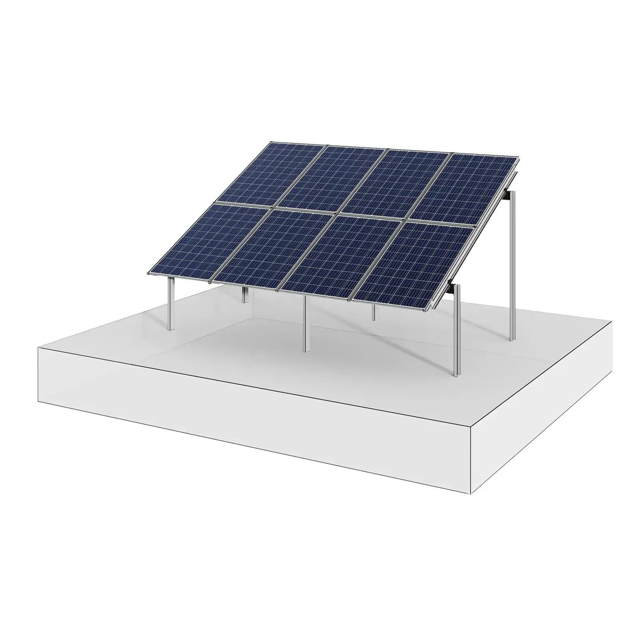 Fixed Solar Frame Galvanized Steel Fixed Easy Installation Photovoltaic Bracket Solar ...