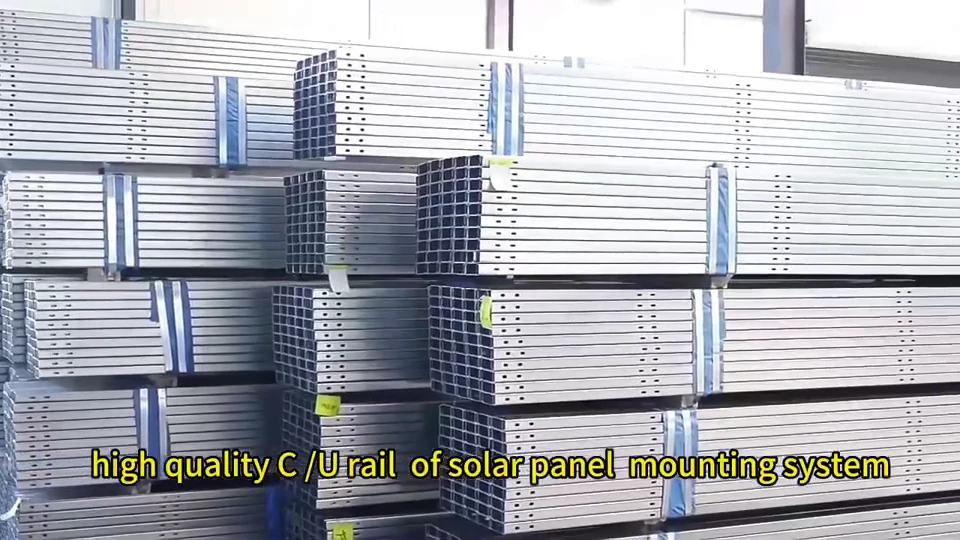 Various Sizes Solar Pv Panel Mounting System Accessories Metal Purlins ...