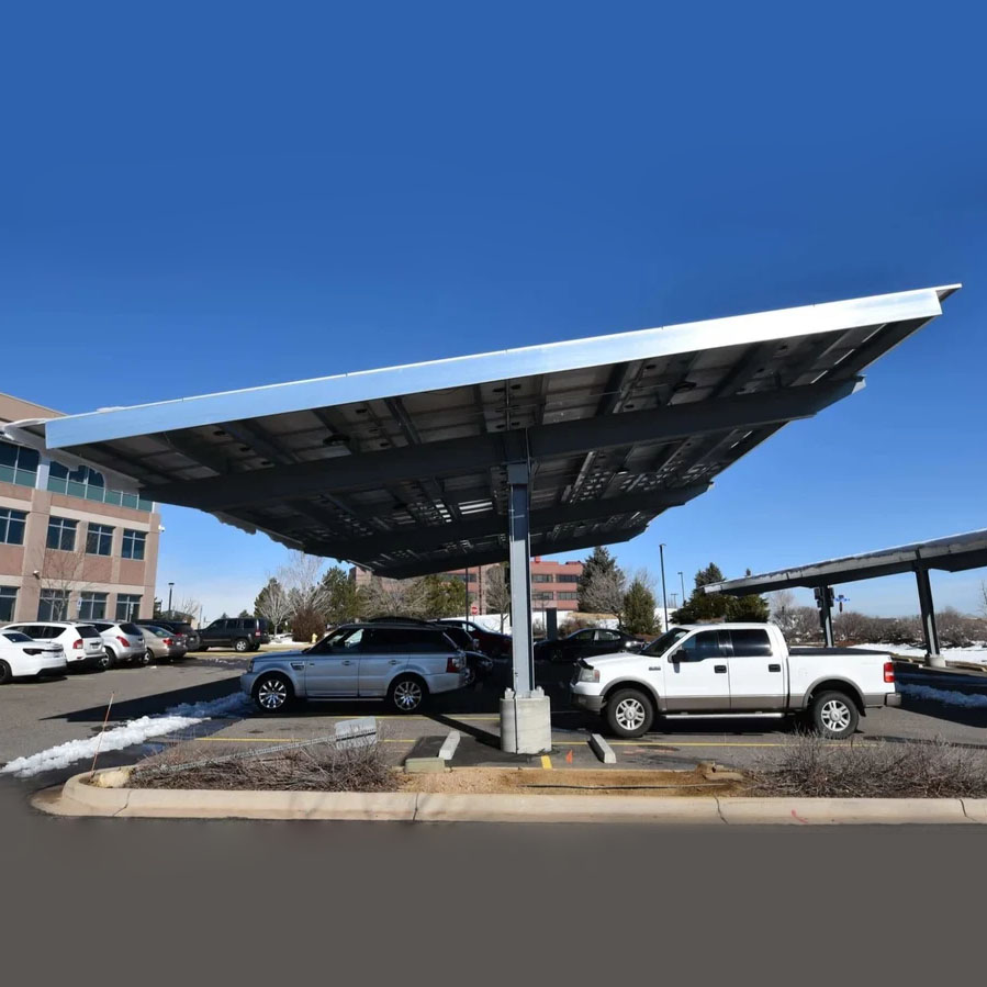 Pv Photovoltaic Car Parking Mounting System Structure Aluminum ...