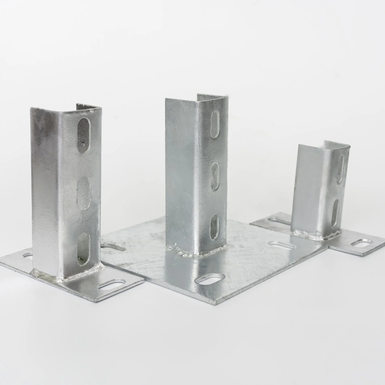 Galvanized Steel Pv Mounting Structure Base Connector Metal Parts Solar ...