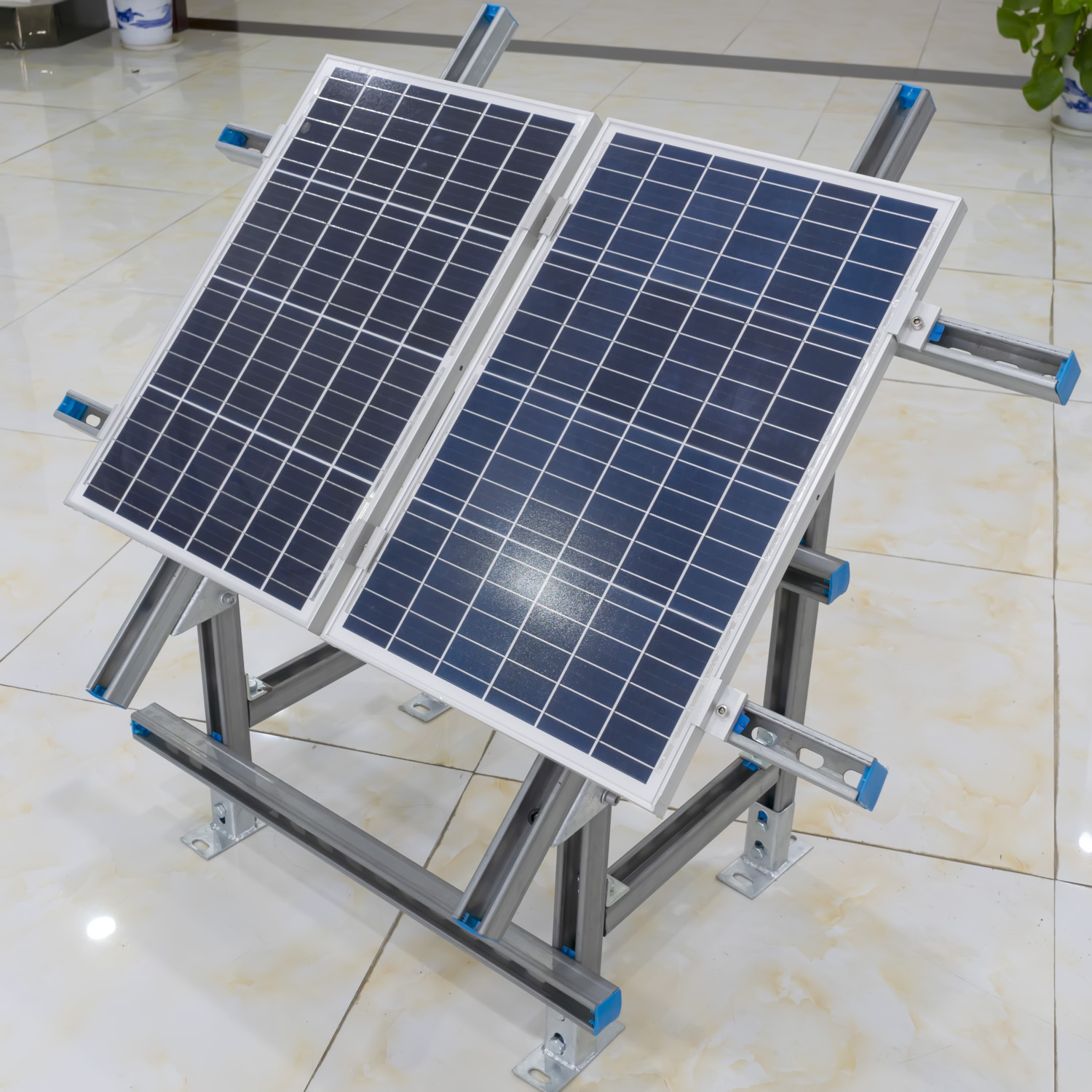 Solar Hardware Ground Install Galvanized Channel Steel Rail Hardware Universal Solar ...