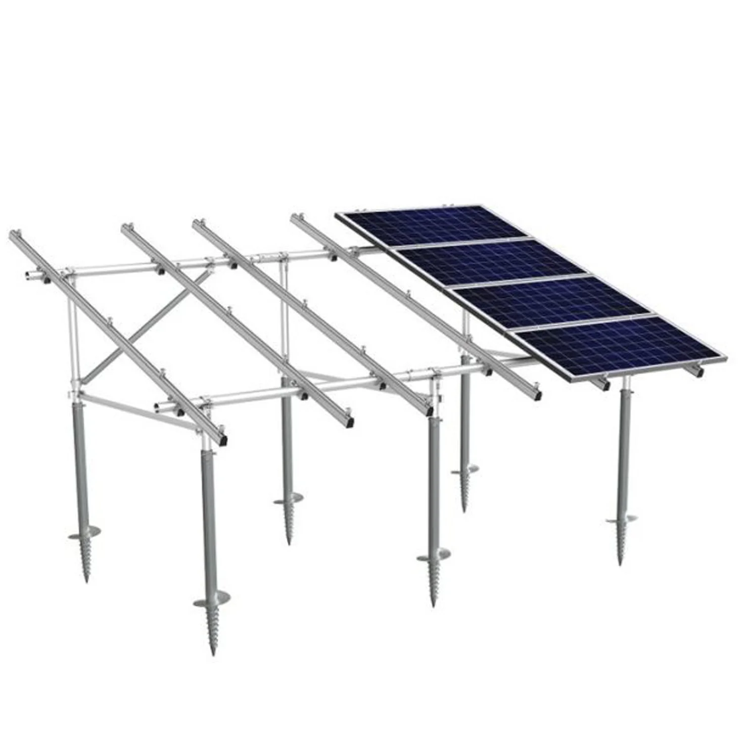 Adjustable Angle Metal Steel Ground Pv Pole Bracket Solar Panels ...