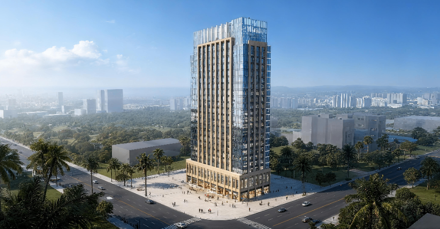 成都生物醫(yī)藥產(chǎn)業(yè)園區(qū)規(guī)劃設計效果圖 和諧共贏 四川容輝拓創(chuàng)建筑設計供應;